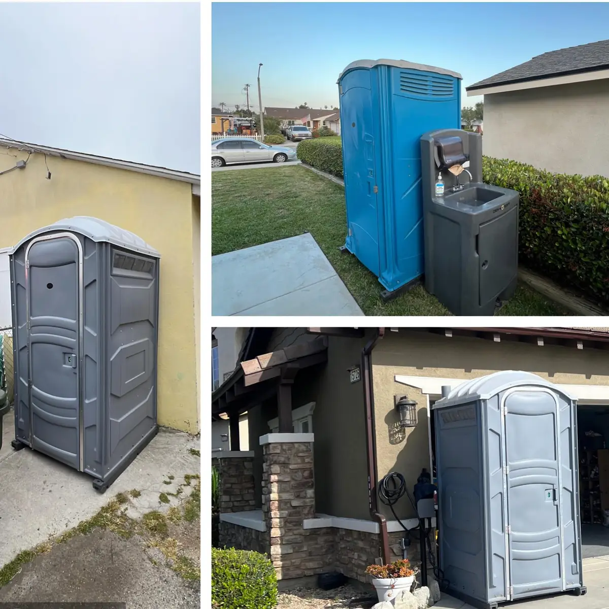 Portable toilets ready for delivery in St. Charles County