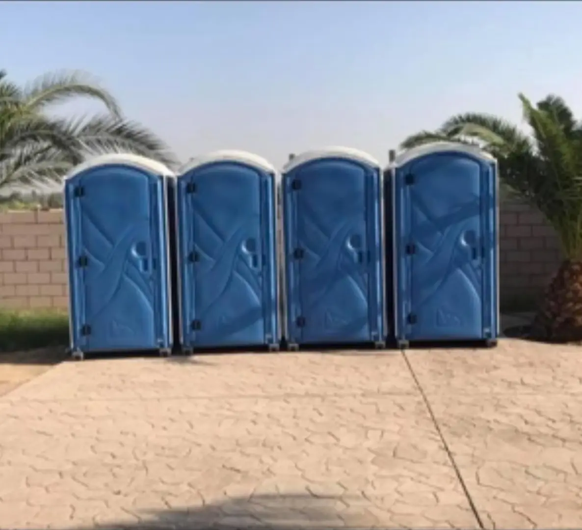 Portable toilets ready for delivery in St. Clair County